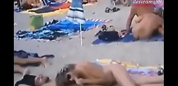 Nude Beach - Desi Sex In Public